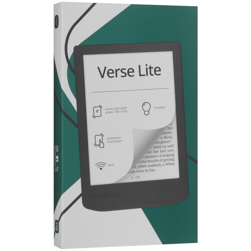 Купить 6" Электронная книга PocketBook 619 Verse Lite черный  5643453. Характеристики, отзывы и цены в Донецке