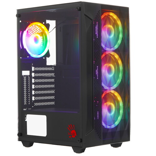 Купить Корпус A4Tech Bloody BD-CC107F [BD-CC107F-BK] черный  5609869. Характеристики, отзывы и цены в Донецке