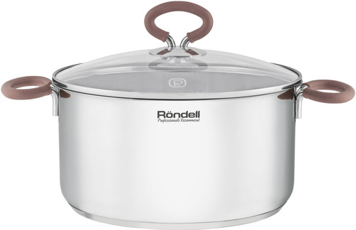 Купить Кастрюля Rondell Etery RDS-1600 5.1 л 24 см серебристый  9309601. Характеристики, отзывы и цены в Донецке