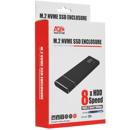 Купить M.2 Внешний бокс AgeStar 31UBNV5C  5366182. Характеристики, отзывы и цены в Донецке