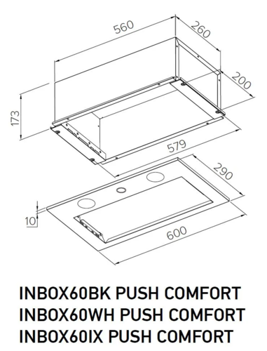 Купить Вытяжка полновстраиваемая Meferi INBOX60IX PUSH COMFORT серебристый  9270652. Характеристики, отзывы и цены в Донецке