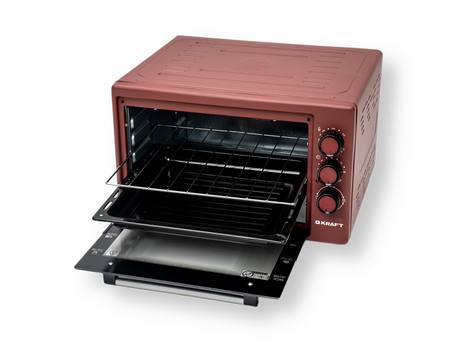 Купить Мини-печь Kraft KF-MO 3800 R красный  9917167. Характеристики, отзывы и цены в Донецке