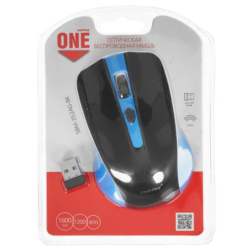 Купить Мышь беспроводная Smartbuy ONE 352 [SBM-352AG-BK] черный  5027094. Характеристики, отзывы и цены в Донецке