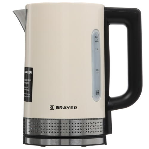 Купить Электрочайник Brayer BR1068 бежевый  9055903. Характеристики, отзывы и цены в Донецке
