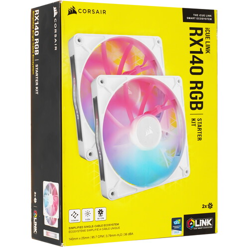 Купить Комплект вентиляторов Corsair iCUE LINK RX140 RGB  9269926. Характеристики, отзывы и цены в Донецке