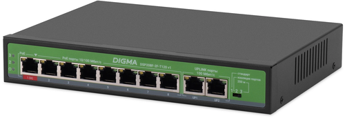 Купить Коммутатор Digma DSP208F-2F-T120  9156498. Характеристики, отзывы и цены в Донецке