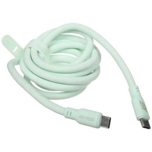Купить Кабель круглый KEYRON USB Type-C - USB Type-C зеленый 1.5 м  5433046. Характеристики, отзывы и цены в Донецке