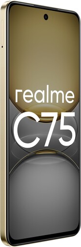 Купить 6.72" Смартфон realme C75 256 ГБ золотистый  5612593. Характеристики, отзывы и цены в Донецке