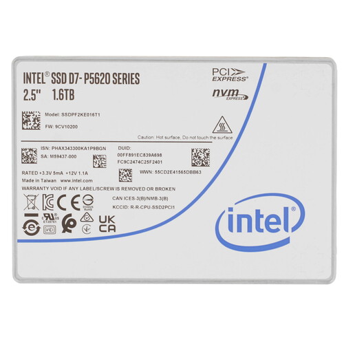 Купить 1600 ГБ Серверный SSD Intel D7-P5620 [SSDPF2KE016T1]  5618360. Характеристики, отзывы и цены в Донецке