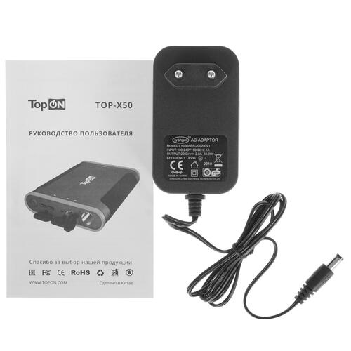 Купить Портативная зарядная станция TopON TOP-X50 черный  5055161. Характеристики, отзывы и цены в Донецке