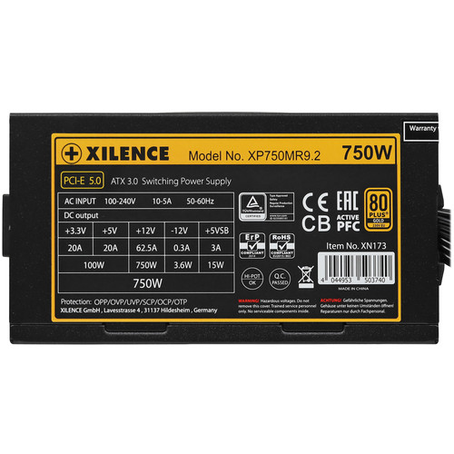 Купить Блок питания Xilence Performance X+ XN173 [XP750MR9.2] черный  5431775. Характеристики, отзывы и цены в Донецке