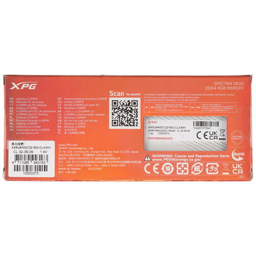 Купить Оперативная память ADATA XPG Lancer [AX5U6400C3216G-CLAWH] 16 ГБ  5433711. Характеристики, отзывы и цены в Донецке