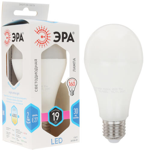 Купить Лампа светодиодная ЭРА LED smd A65-19w-840-E27  1184427. Характеристики, отзывы и цены в Донецке