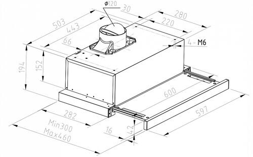 Купить Вытяжка телескопическая Haier HVX-T671B черный/черный  1373475. Характеристики, отзывы и цены в Донецке