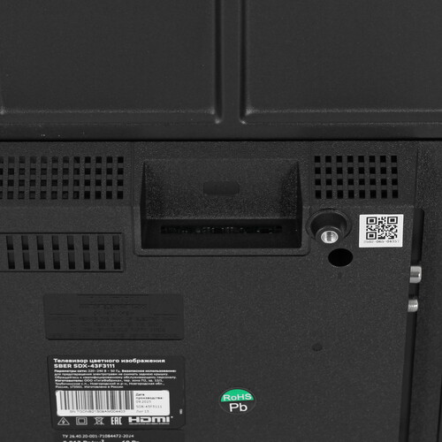 Купить 43" (109 см) Телевизор Sber SDX-43F3111 черный  9300213. Характеристики, отзывы и цены в Донецке