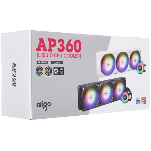 Купить Система охлаждения AIGO AP360  белая  5619142. Характеристики, отзывы и цены в Донецке