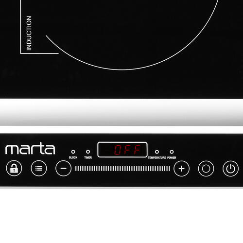 Купить Плита компактная электрическая MARTA MT-HP4222B черный  9058373. Характеристики, отзывы и цены в Донецке