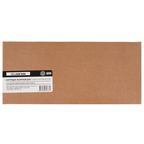 Купить Картридж лазерный Cactus CS-LX60F5H00 черный  9065220. Характеристики, отзывы и цены в Донецке