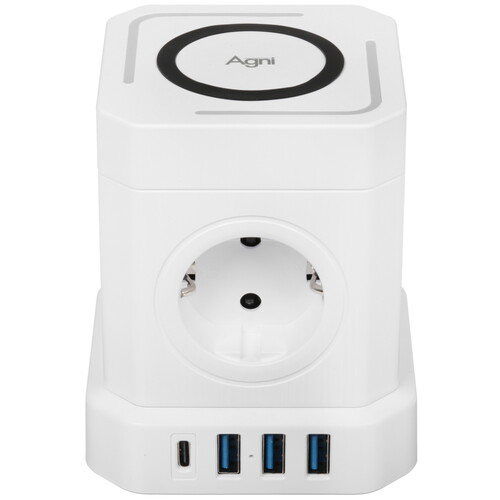 Купить Сетевой фильтр AGNI TP-VE4U5E-C-W белый  9289291. Характеристики, отзывы и цены в Донецке