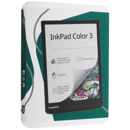 Купить 7.8" Электронная книга PocketBook InkPad Color 3 серый  5449692. Характеристики, отзывы и цены в Донецке