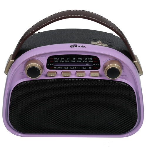 Купить Радиоприемник Ritmix RPR-040 сиреневый  9201108. Характеристики, отзывы и цены в Донецке