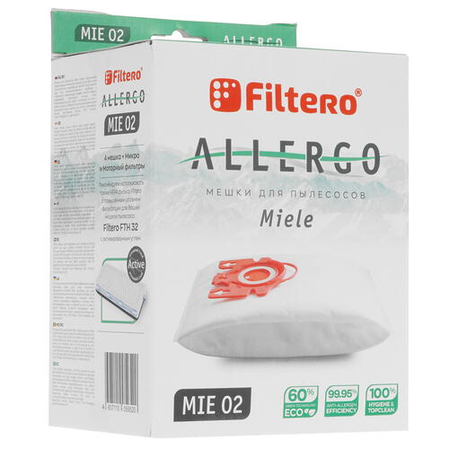 Купить Комплект пылесборник и фильтр Filtero Allergo MIE 02 белый  5042180. Характеристики, отзывы и цены в Донецке
