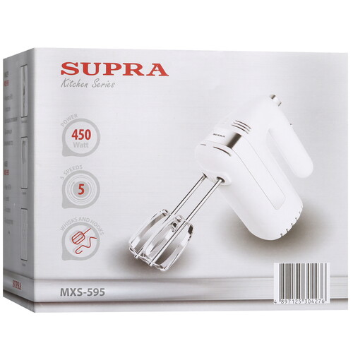Купить Миксер Supra MXS-595 белый  9052836. Характеристики, отзывы и цены в Донецке