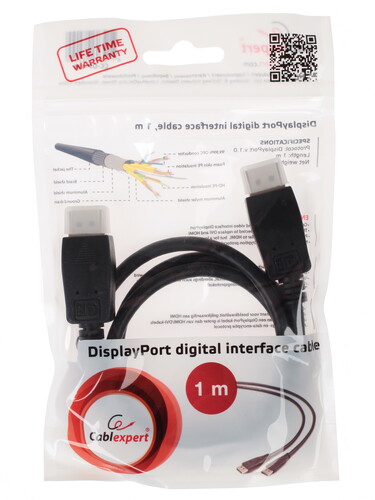 Купить Кабель  Cablexpert DisplayPort - DisplayPort, 1 м  1104880. Характеристики, отзывы и цены в Донецке