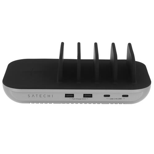 Купить Док-станция Satechi Dock5 Multi-Device Charging Station with Wireless Charging черный  9073305. Характеристики, отзывы и цены в Донецке