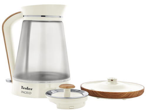 Купить Электрочайник Tesler KT-1750 бежевый  9057415. Характеристики, отзывы и цены в Донецке