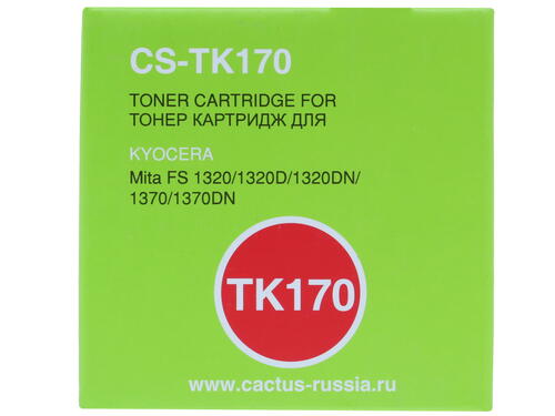 Купить Картридж лазерный Cactus CS-TK170 черный, с чипом  7936859. Характеристики, отзывы и цены в Донецке