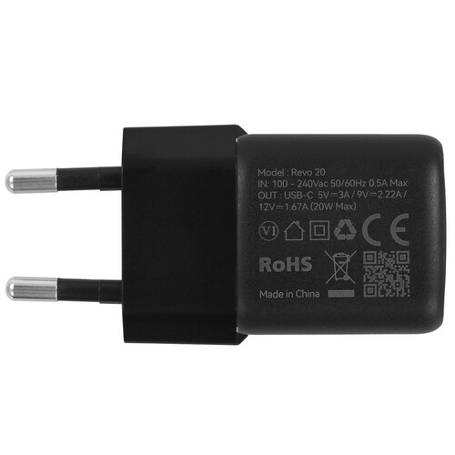 Купить Сетевое зарядное устройство VOLTME Revo 20 Mini черный  9210989. Характеристики, отзывы и цены в Донецке