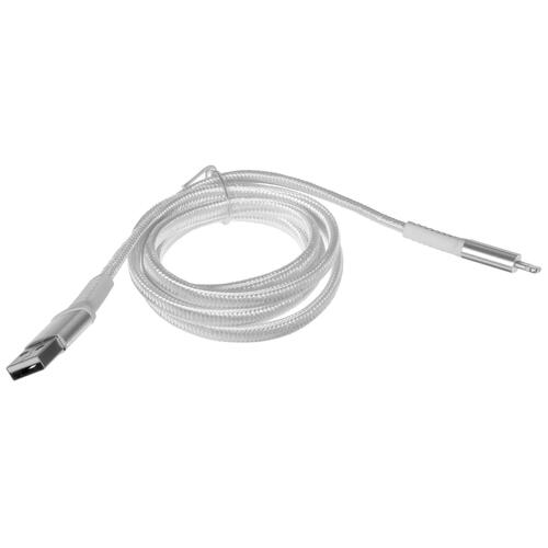 Купить Кабель плоский DEXP Lightning 8-pin - USB 2.0 Type-A белый 1 м  4834196. Характеристики, отзывы и цены в Донецке