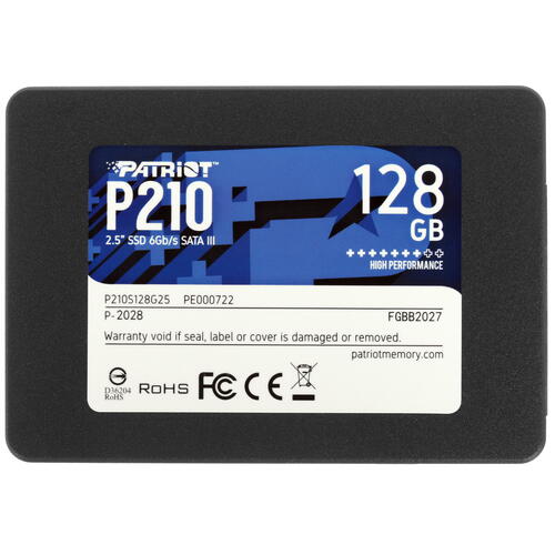 Купить 128 ГБ 2.5" SATA накопитель Patriot Memory P210 [P210S128G25]  4702165. Характеристики, отзывы и цены в Донецке
