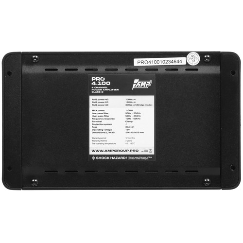 Купить Усилитель AMP PRO 4.100  5447446. Характеристики, отзывы и цены в Донецке