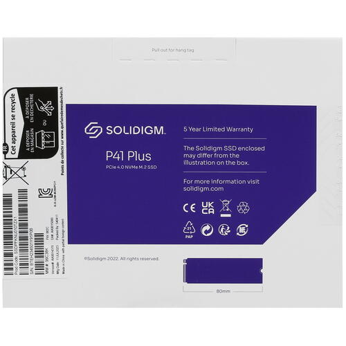 Купить 1000 ГБ M.2 NVMe накопитель Solidigm P41 Plus Series [SSDPFKNU010TZX1]  5431506. Характеристики, отзывы и цены в Донецке