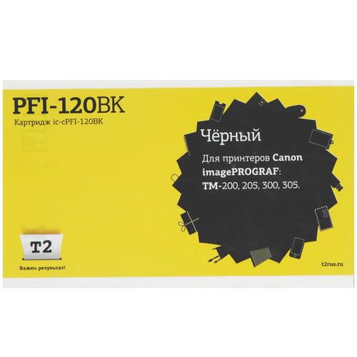 Купить Картридж T2 IC-CPFI-120BK черный  9981747. Характеристики, отзывы и цены в Донецке