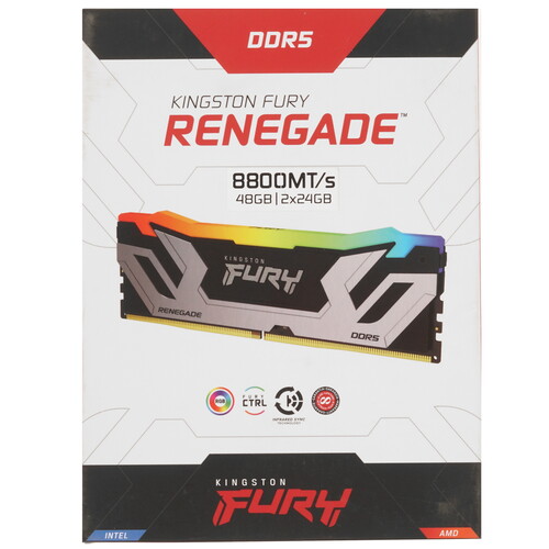 Купить Оперативная память Kingston FURY Renegade Silver RGB  5629415. Характеристики, отзывы и цены в Донецке