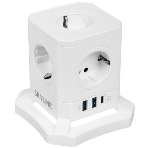 Купить Сетевой фильтр Skyline USP-720 белый  9197104. Характеристики, отзывы и цены в Донецке