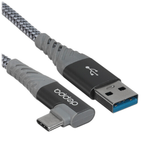 Купить VR кабель Deppa USB-A - USB-C серый  5614386. Характеристики, отзывы и цены в Донецке