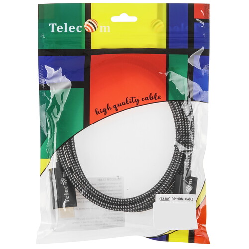 Купить Кабель однонаправленный Telecom DisplayPort - HDMI, 1.8 м  5471611. Характеристики, отзывы и цены в Донецке