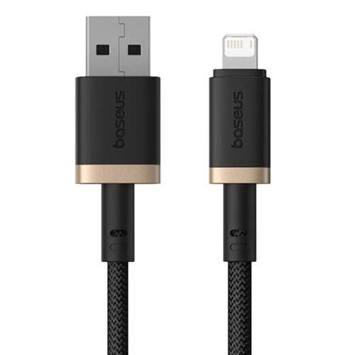 Купить Кабель круглый Baseus Lightning 8-pin - USB 2.0 Type-A золотистый 2 м  5627543. Характеристики, отзывы и цены в Донецке