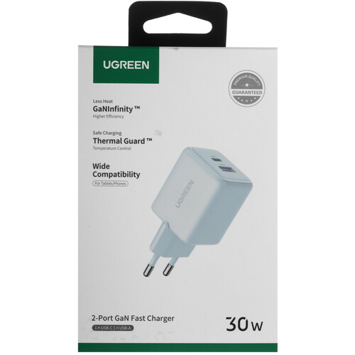 Купить Сетевое зарядное устройство Ugreen X516 голубой  9282981. Характеристики, отзывы и цены в Донецке