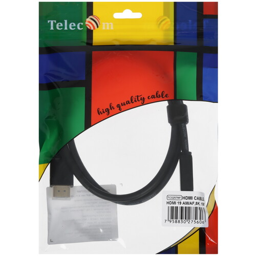 Купить Кабель  Telecom HDMI - HDMI, 1 м  5471401. Характеристики, отзывы и цены в Донецке