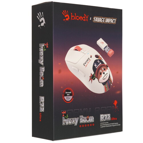 Купить Мышь беспроводная/проводная A4Tech Bloody R72 Ultra Proxy Boom  бежевый  5615906. Характеристики, отзывы и цены в Донецке