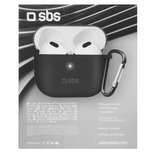 Купить Чехол SBS для Apple AirPods 3, Axxa AB-01, Deppa Air Nova, Kenshi AP-W03, черный  5471824. Характеристики, отзывы и цены в Донецке
