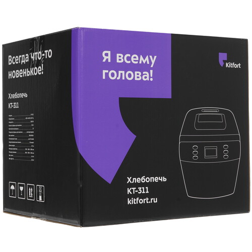 Купить Хлебопечь Kitfort КТ-311 белый  9078502. Характеристики, отзывы и цены в Донецке