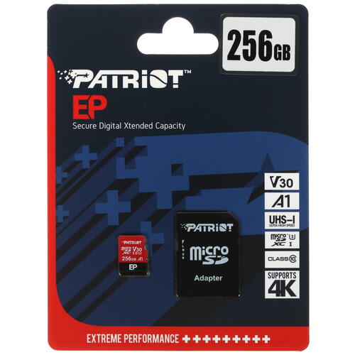 Купить Карта памяти Patriot EP microSDXC 256 ГБ [PEF256GEP31MCX]  5077715. Характеристики, отзывы и цены в Донецке