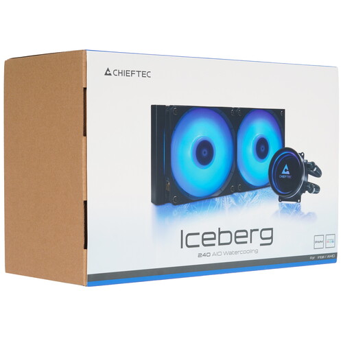 Купить Система охлаждения Chieftec Iceberg 240 черная  5610209. Характеристики, отзывы и цены в Донецке