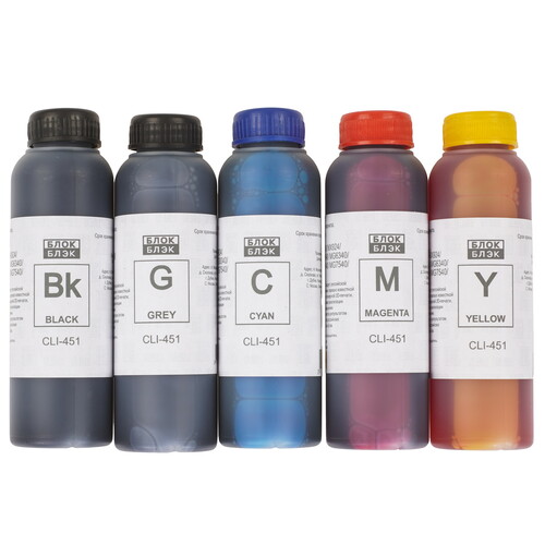 Купить Чернила  Блок Блэк CL-450/451 голубой, желтый, пурпурный, фото-черный  9171184. Характеристики, отзывы и цены в Донецке